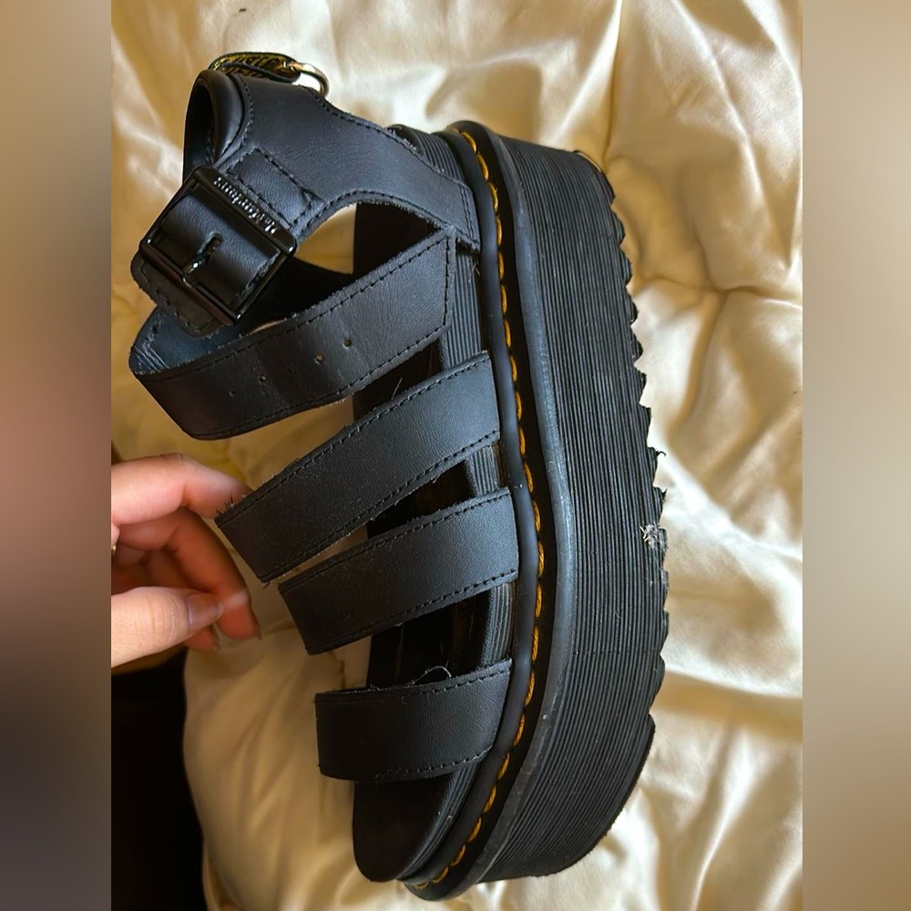 Dr. Martens platform sandals size 7 with box. used hand full of times